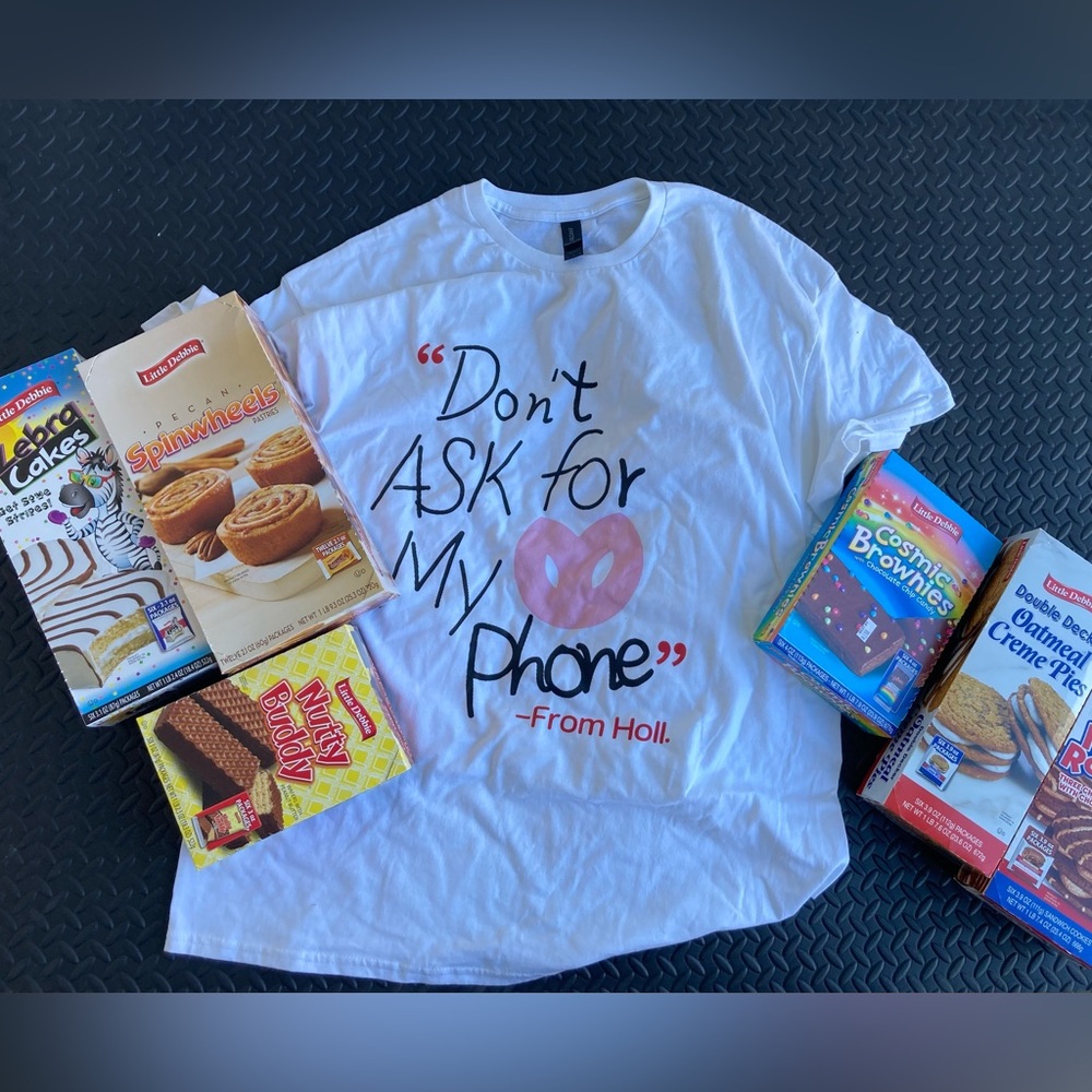 From Holl Men XL Graphic Tee "Don't Ask for My Phone" So Seriously Shirt